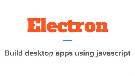 How to Build an Electron Desktop App in JavaScript: .